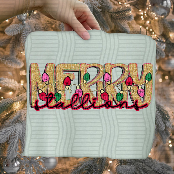 Merry Lights Mascots Stallions design