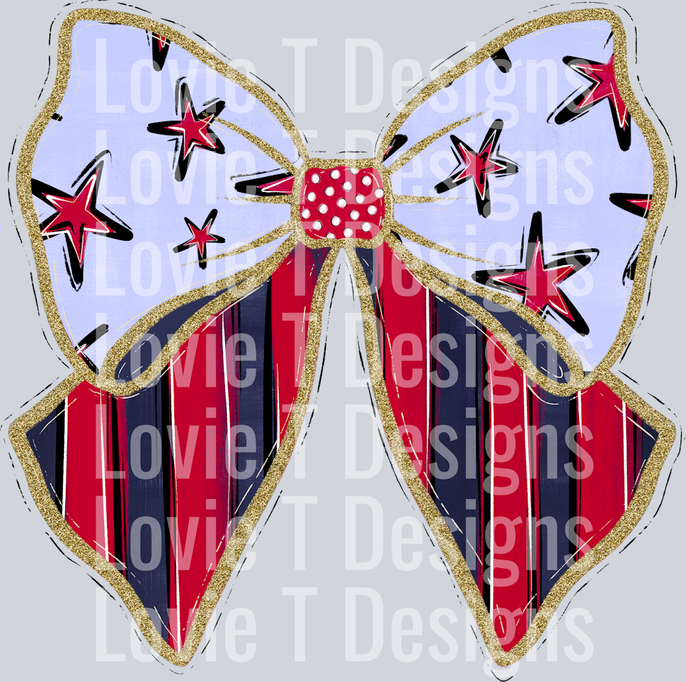 STARS AND STRIPES BOW