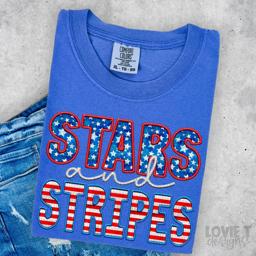 Stars and Stripes-Lovie T Designs
