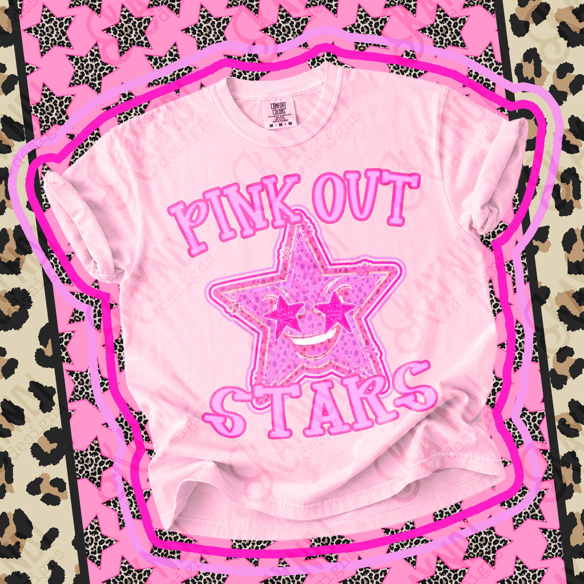 Pink Out Mascots Stars 2 mockup
