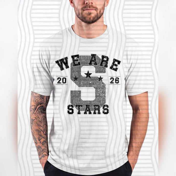 Stars Varsity Initials Mascots DTF transfer