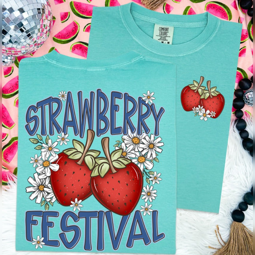 Strawberry Festival Pocket – DTF Transfer