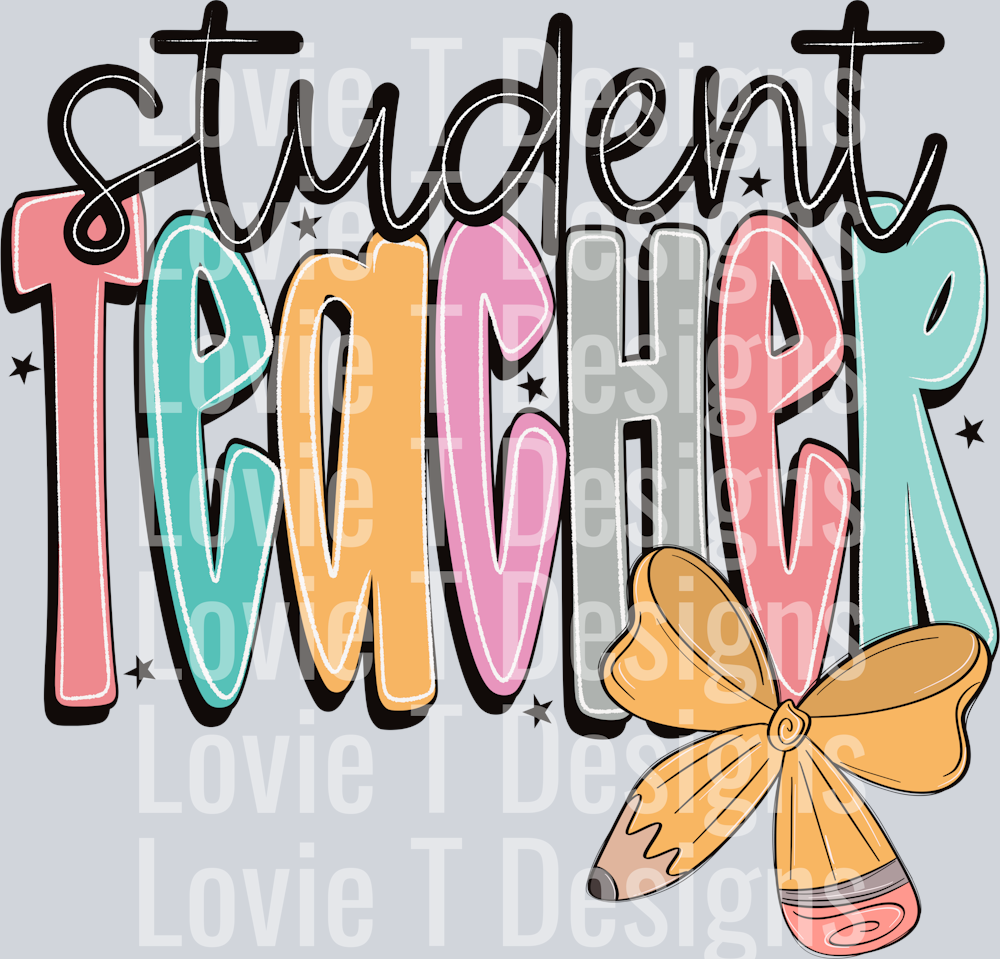 Student Teacher  Doodle Bow