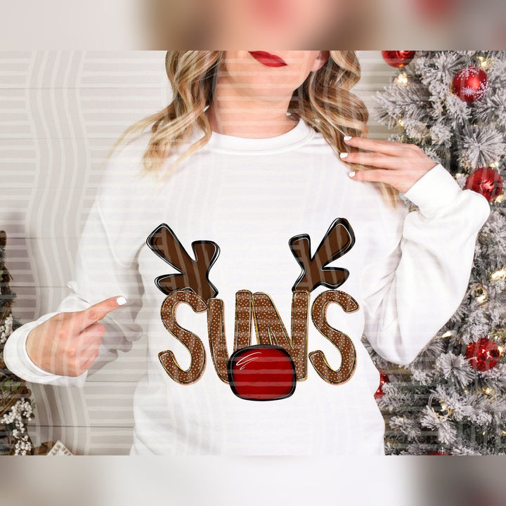 Suns Deer Antler Mascots DTF transfer