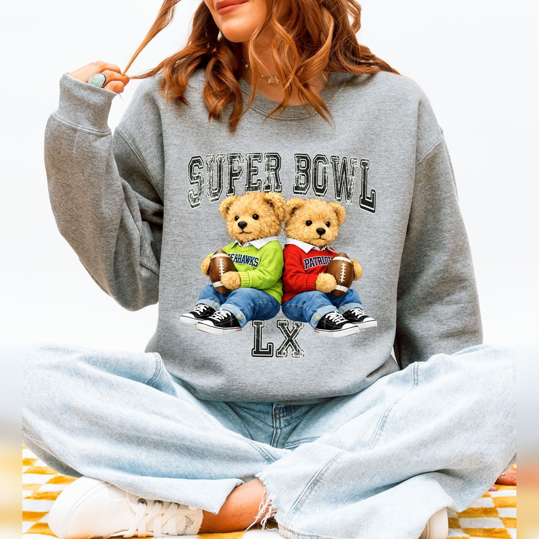 Super Bowl Lx Plush Bears – DTF Transfer