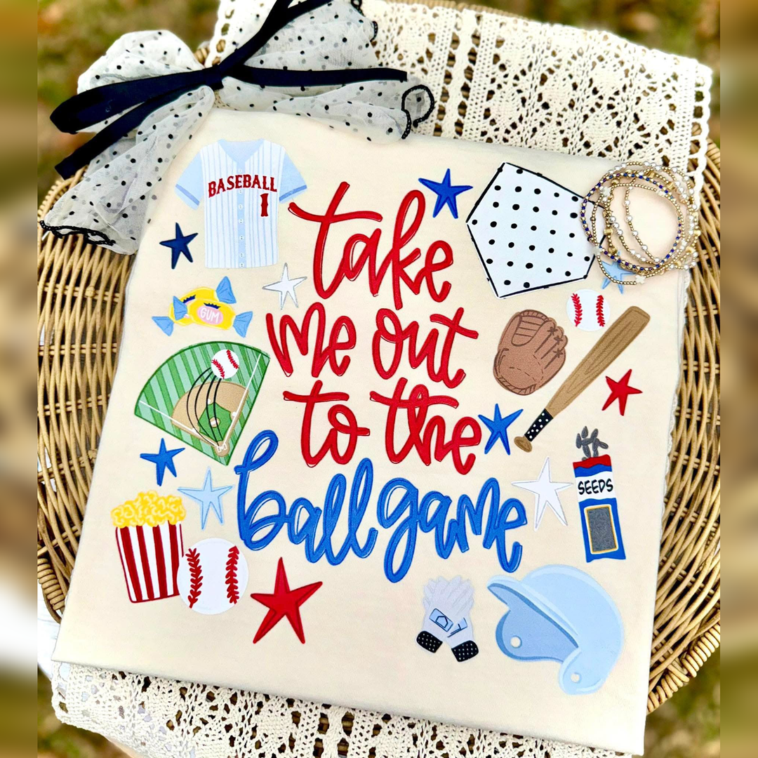 Take Me Out to the Ball Game Baseball – DTF Transfer