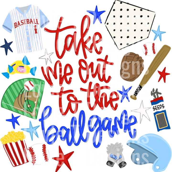 TAKE ME OUT TO THE BALL GAME BASEBALL