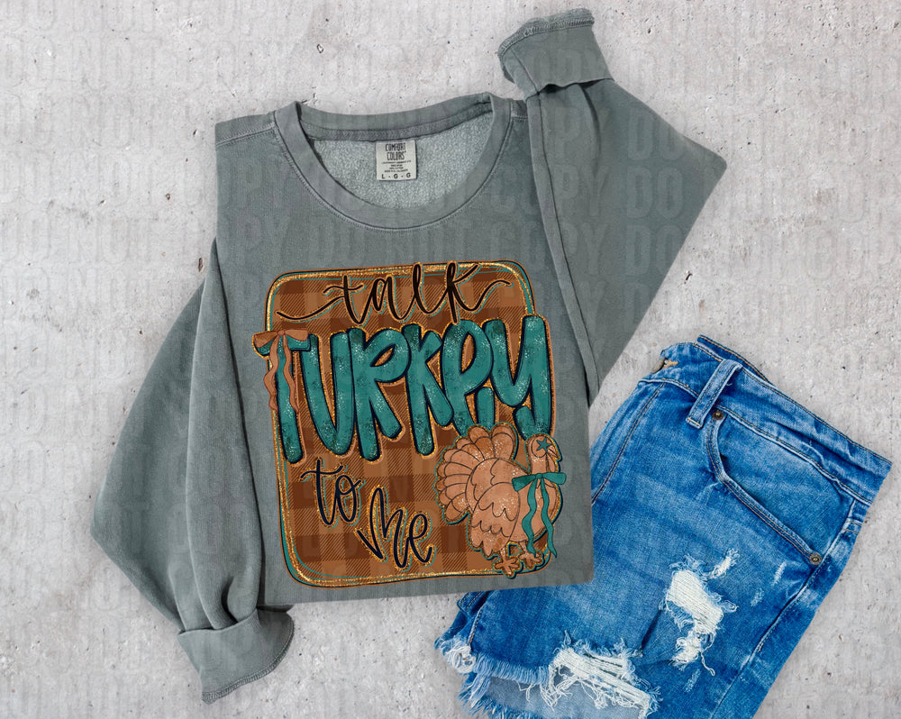 Talk Turkey to Me DTF transfer design – image 1
