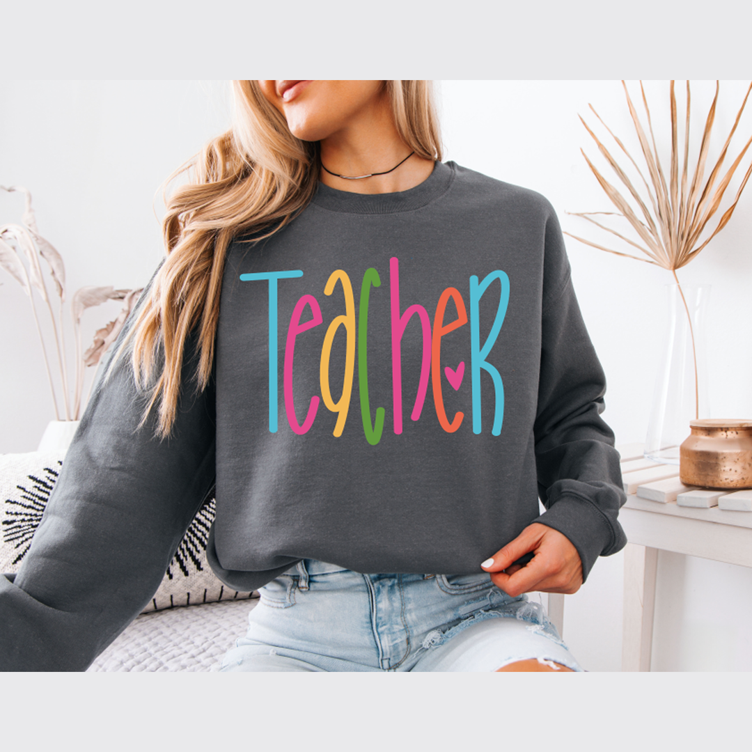 Teacher Bright Lettering – DTF Transfer