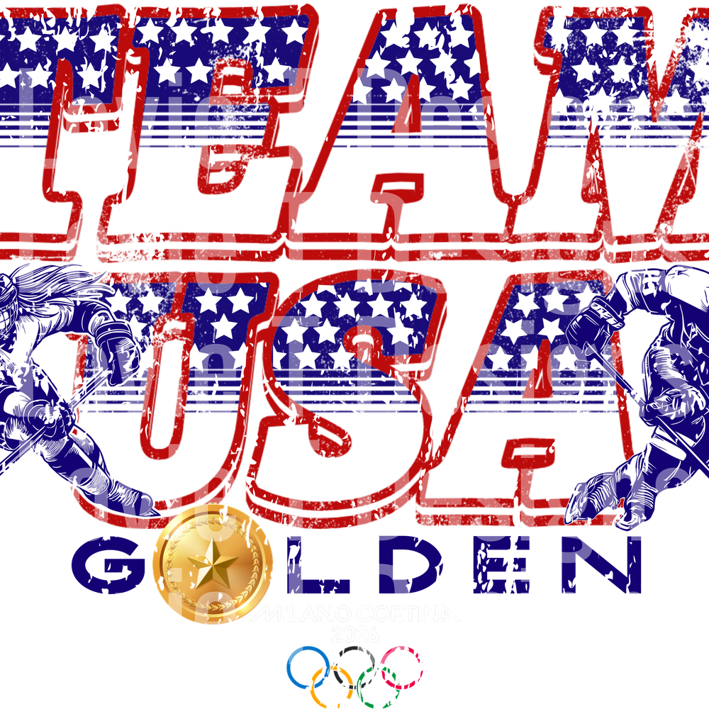 TEAM USA WOMEN AND MEN GOLDEN ALEGREYA BLUE