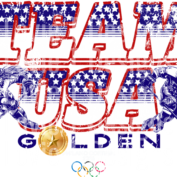 TEAM USA WOMEN AND MEN GOLDEN ALEGREYA BLUE
