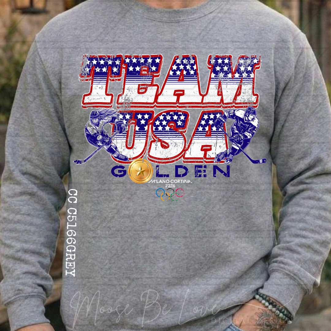TEAM USA WOMEN AND MEN GOLDEN ALEGREYA BLUE