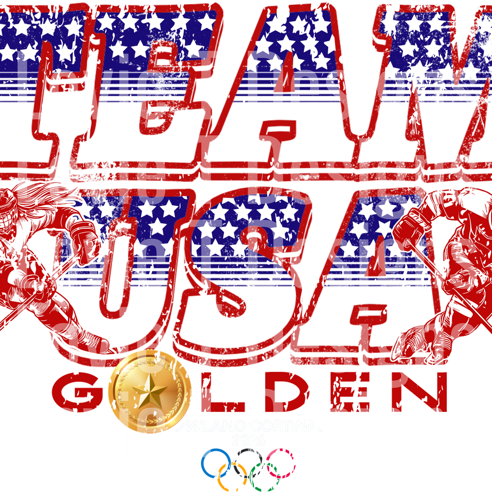 TEAM USA WOMEN AND MEN GOLDEN ALEGREYA