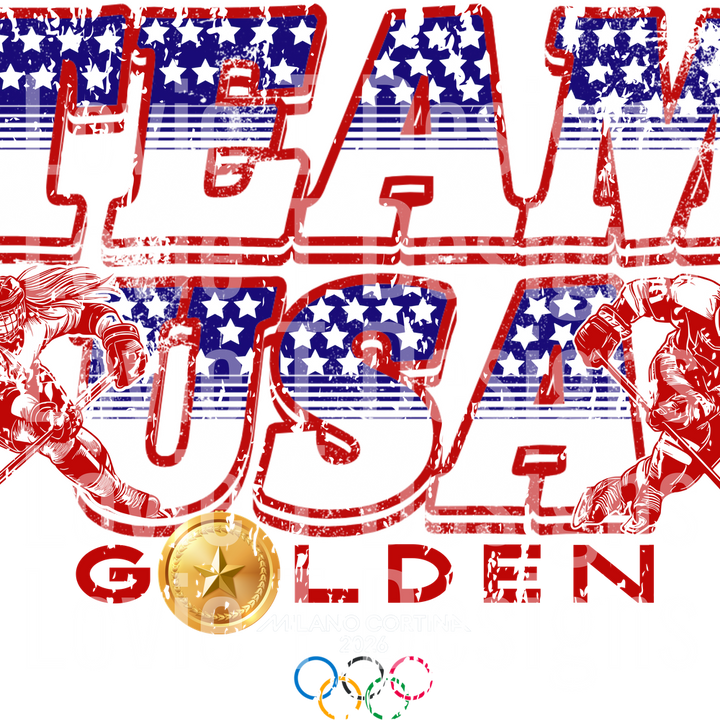 TEAM USA WOMEN AND MEN GOLDEN ALEGREYA