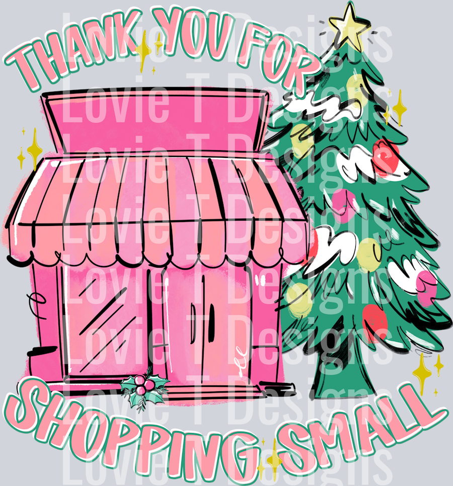 THANK YOU FOR SHOPPING SMALL CHRISTMAS BOUTIQUE