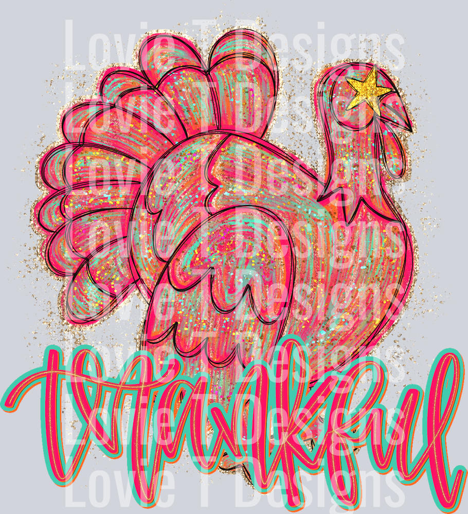 Thankful Neon Turkey