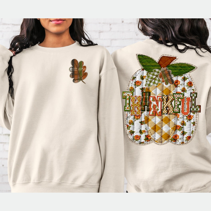 Thankful Split Pumpkin – DTF Transfer