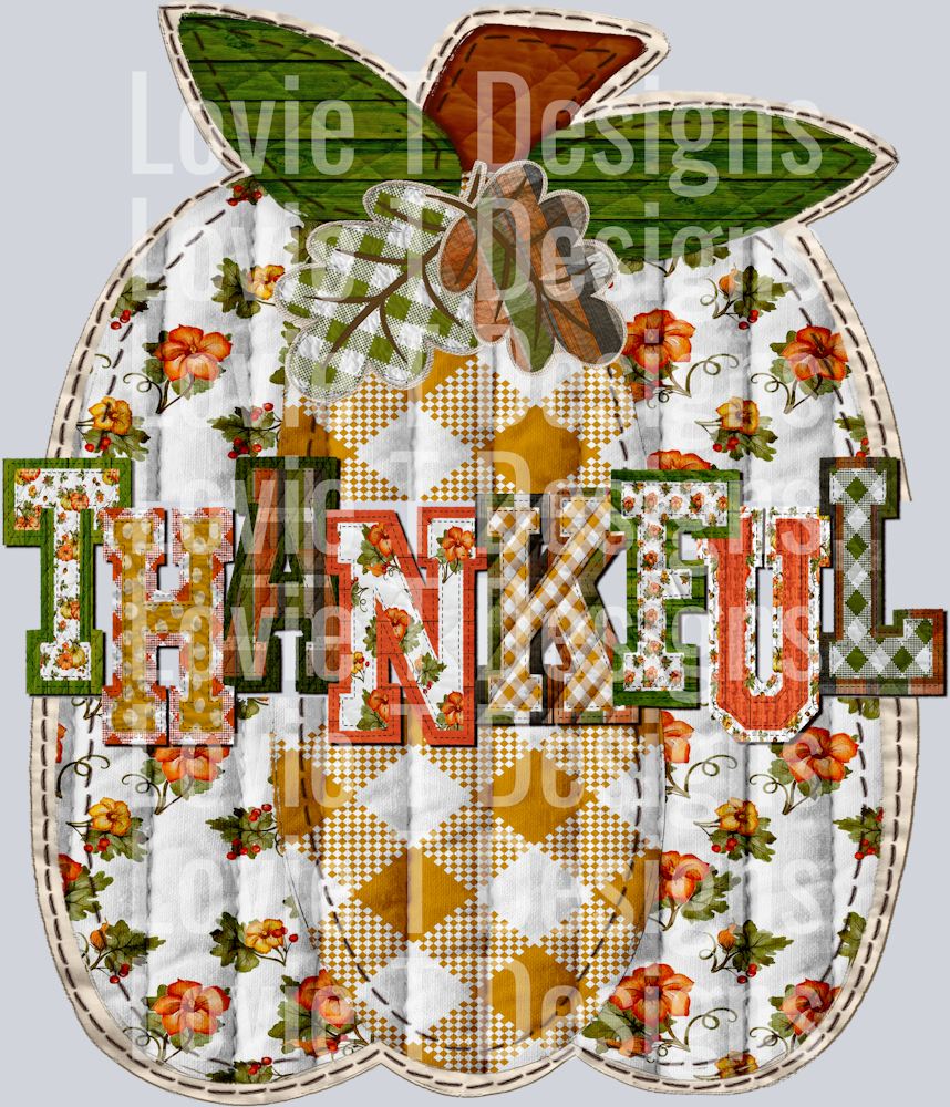 THANKFUL SPLIT PUMPKIN