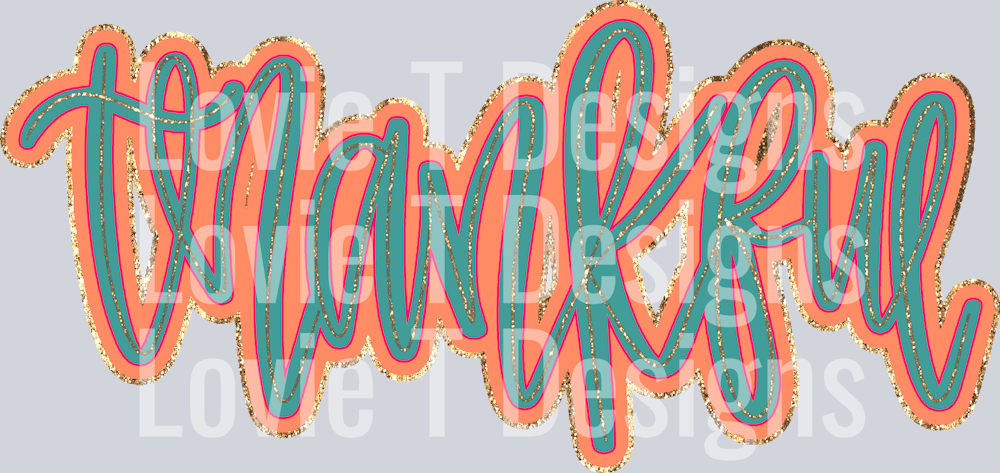 Thankful Teal Orange