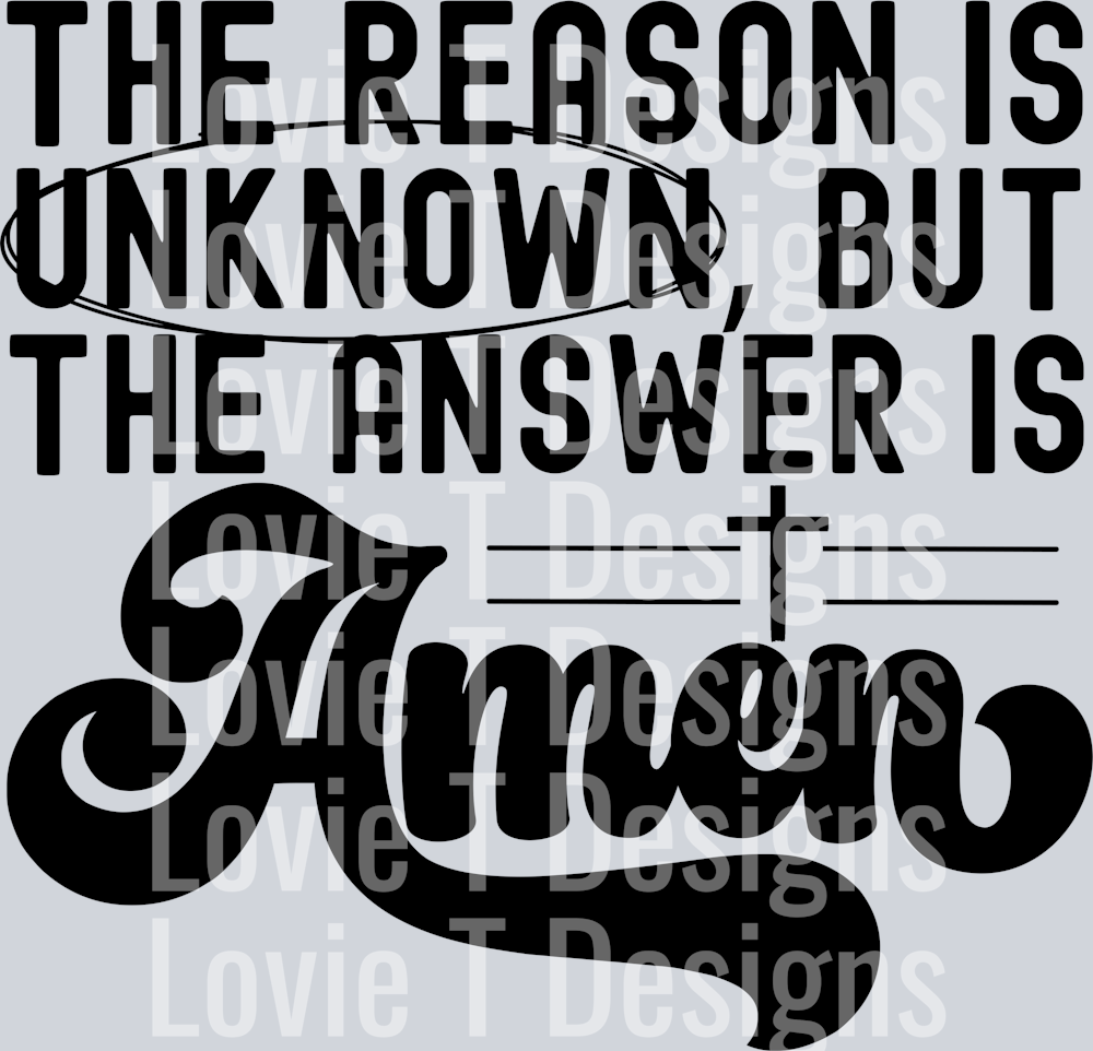 the answer is Amen - black