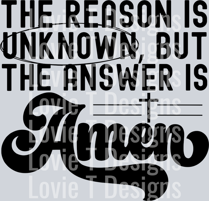 the answer is Amen - black