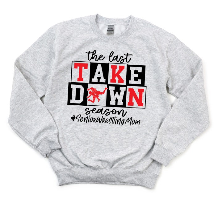 The Last Wrestling Season Red and Black Solid DTF transfer design – image 1