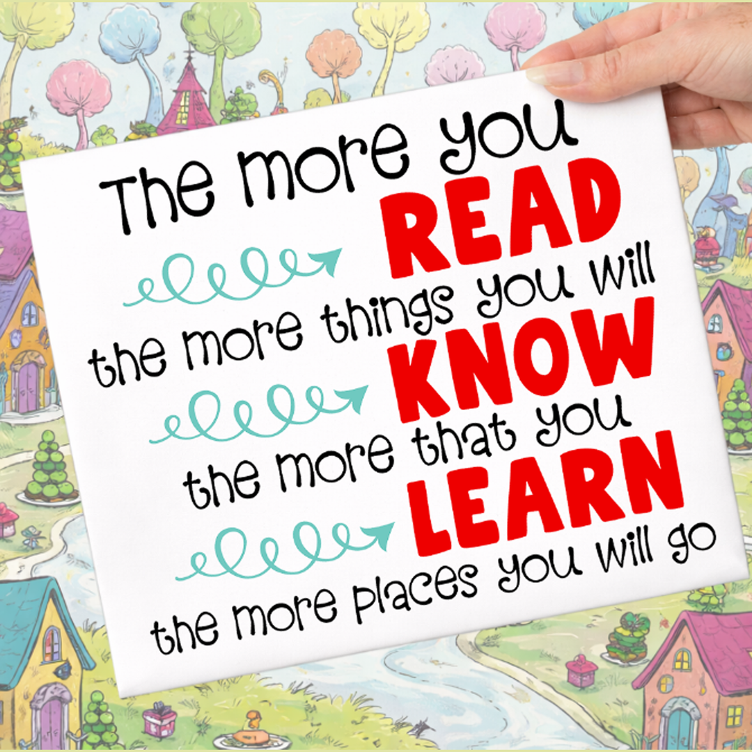 The More You Read – DTF Transfer