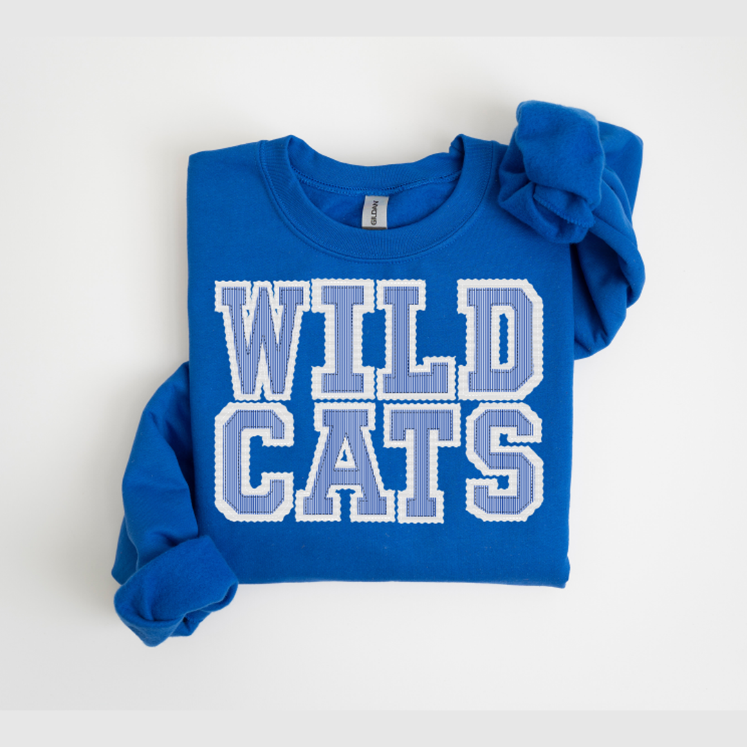 The Prepster Wildcats Royal White – DTF Transfer