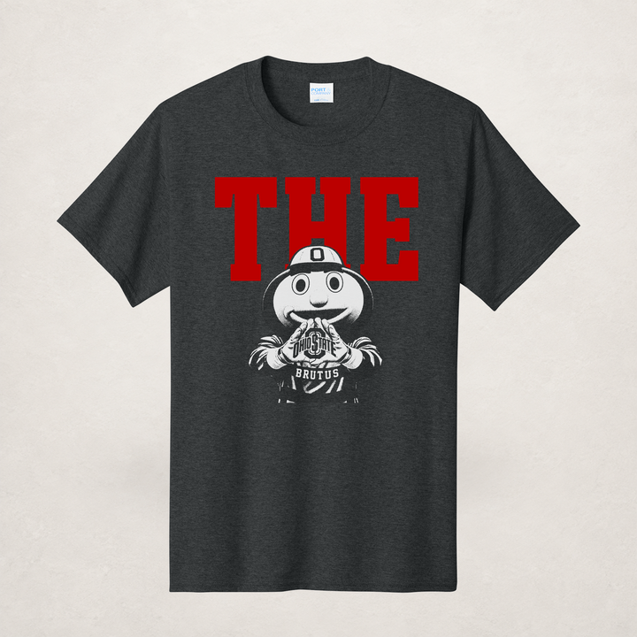 $8 Black Heather Tee – Upload Your Design