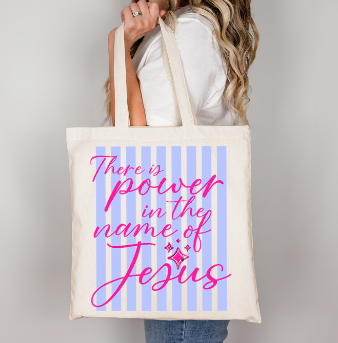 Power in the Name of Jesus DTF transfer design