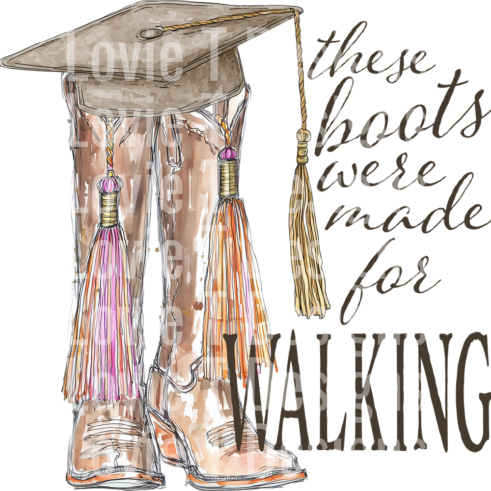 THESE BOOTS WERE MADE FOR WALKING - COWGIRL GRAD