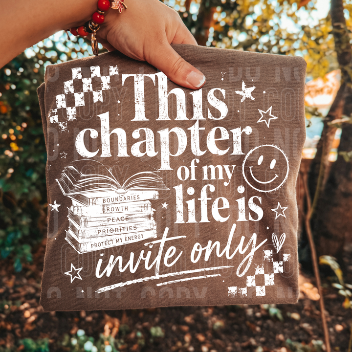 THIS CHAPTER LIFE INVITE ONLY WHITE mockup