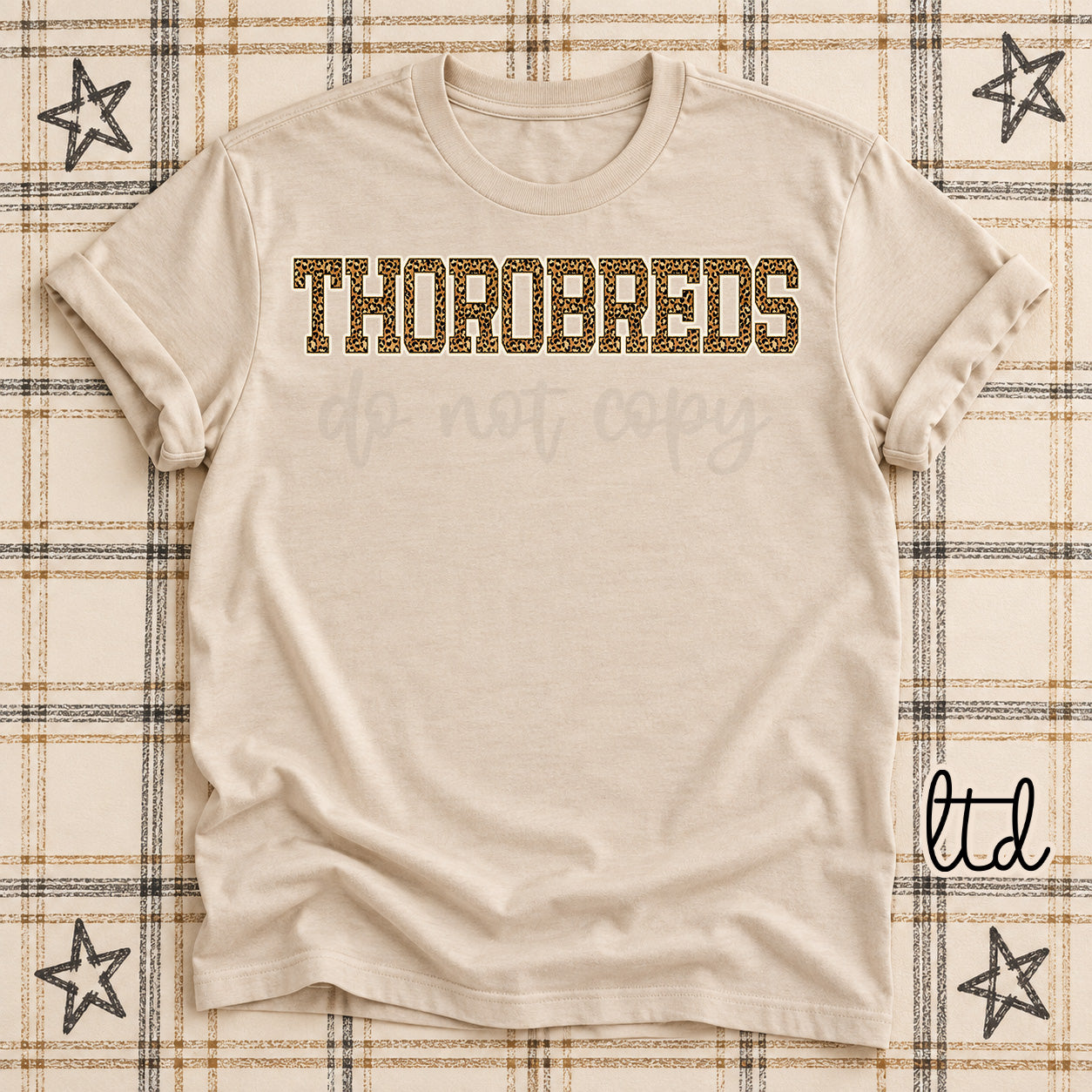 Dark Leopard Mascots Thorobreds design