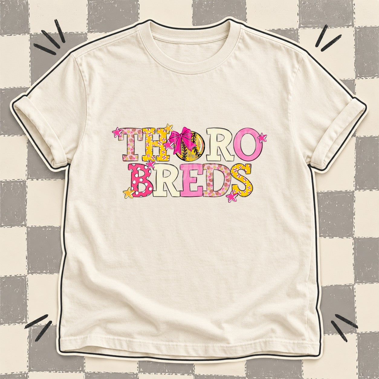 Mixed Doodle Softball Mascots – Sweet Softball Thorobreds design