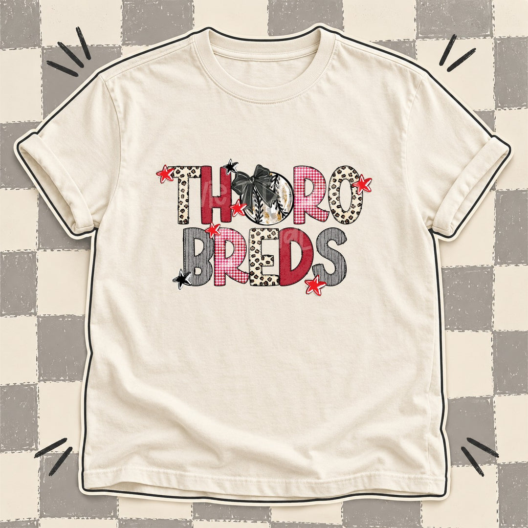 Thorobreds Mixed Doodle Baseball Mascots – Stitched Ballpark DTF transfer mockup