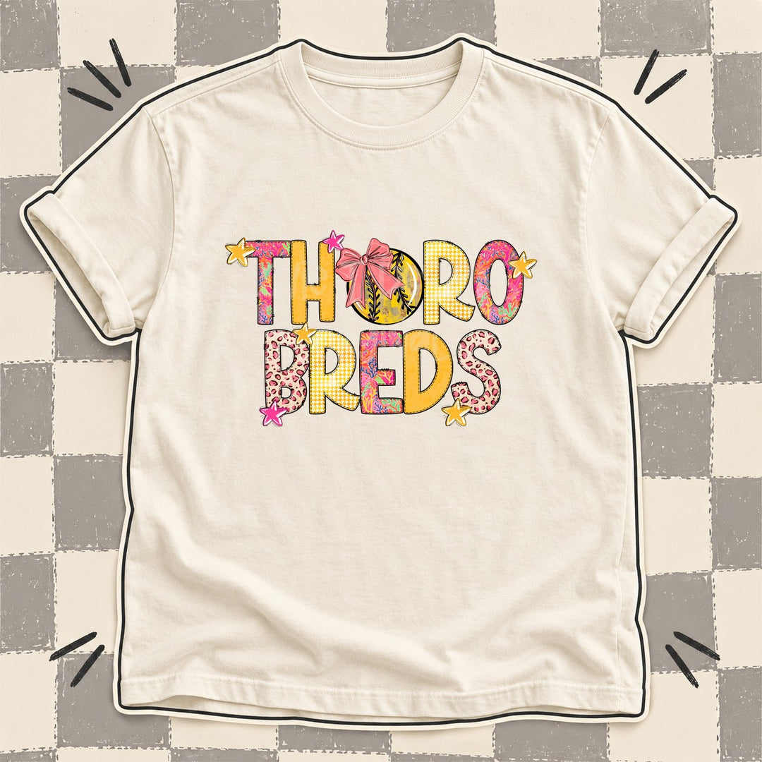 Thorobreds Mixed Doodle Softball Mascots – Softball Brights DTF transfer mockup