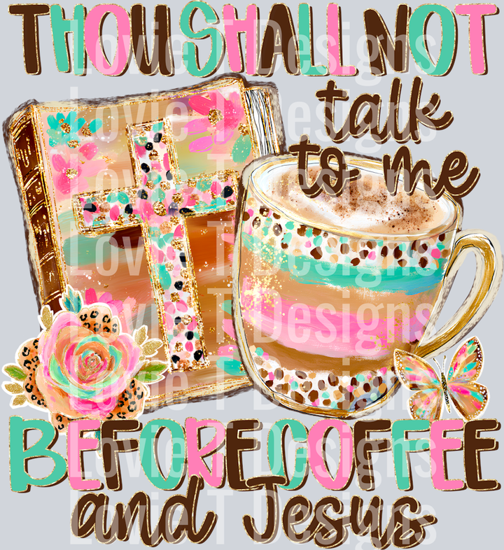 Thou Shall Not Coffee Jesus