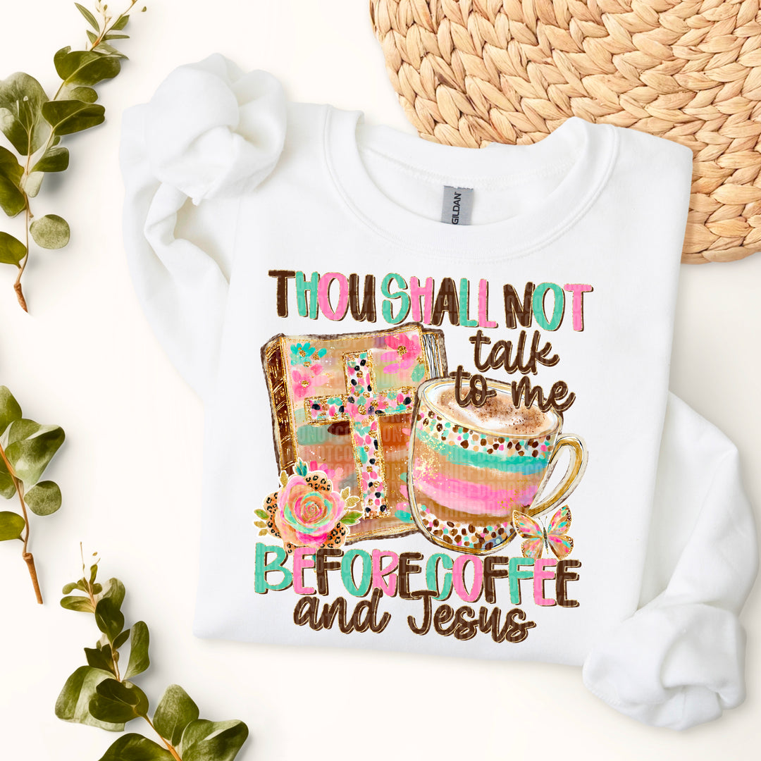 THOU SHALL NOT COFFEE JESUS