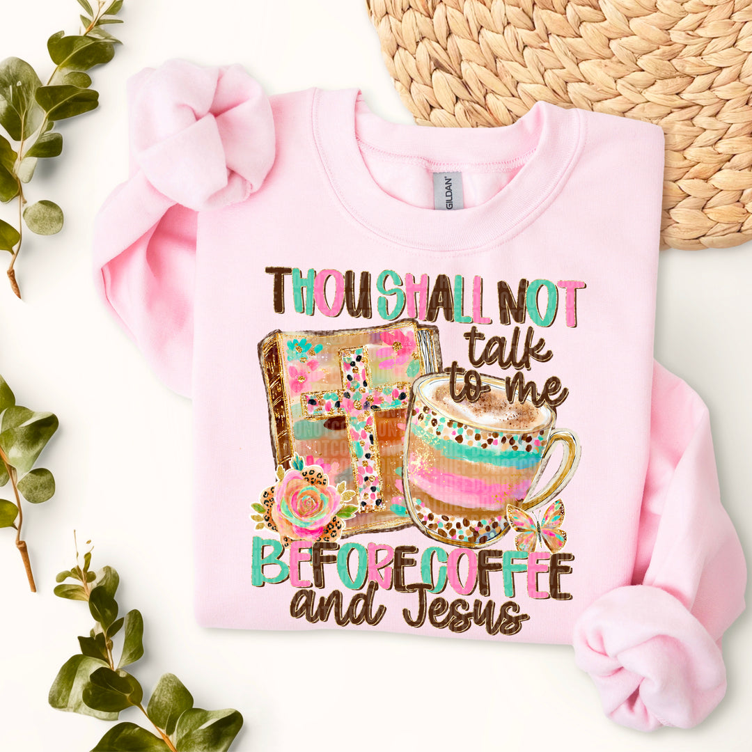 THOU SHALL NOT COFFEE JESUS