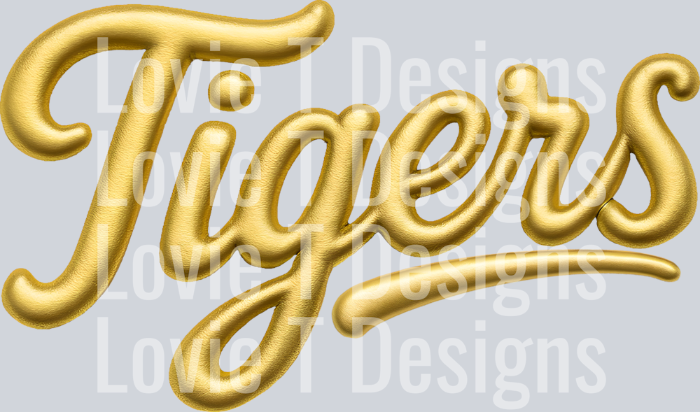 TIGERS FAUX PUFF GOLD