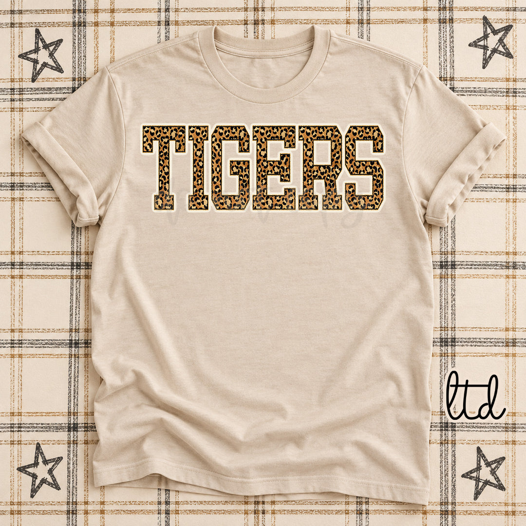 Tigers Dark Leopard Mascots DTF transfer