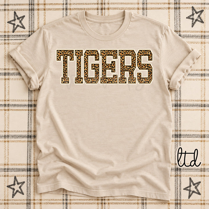 Tigers Dark Leopard Mascots DTF transfer