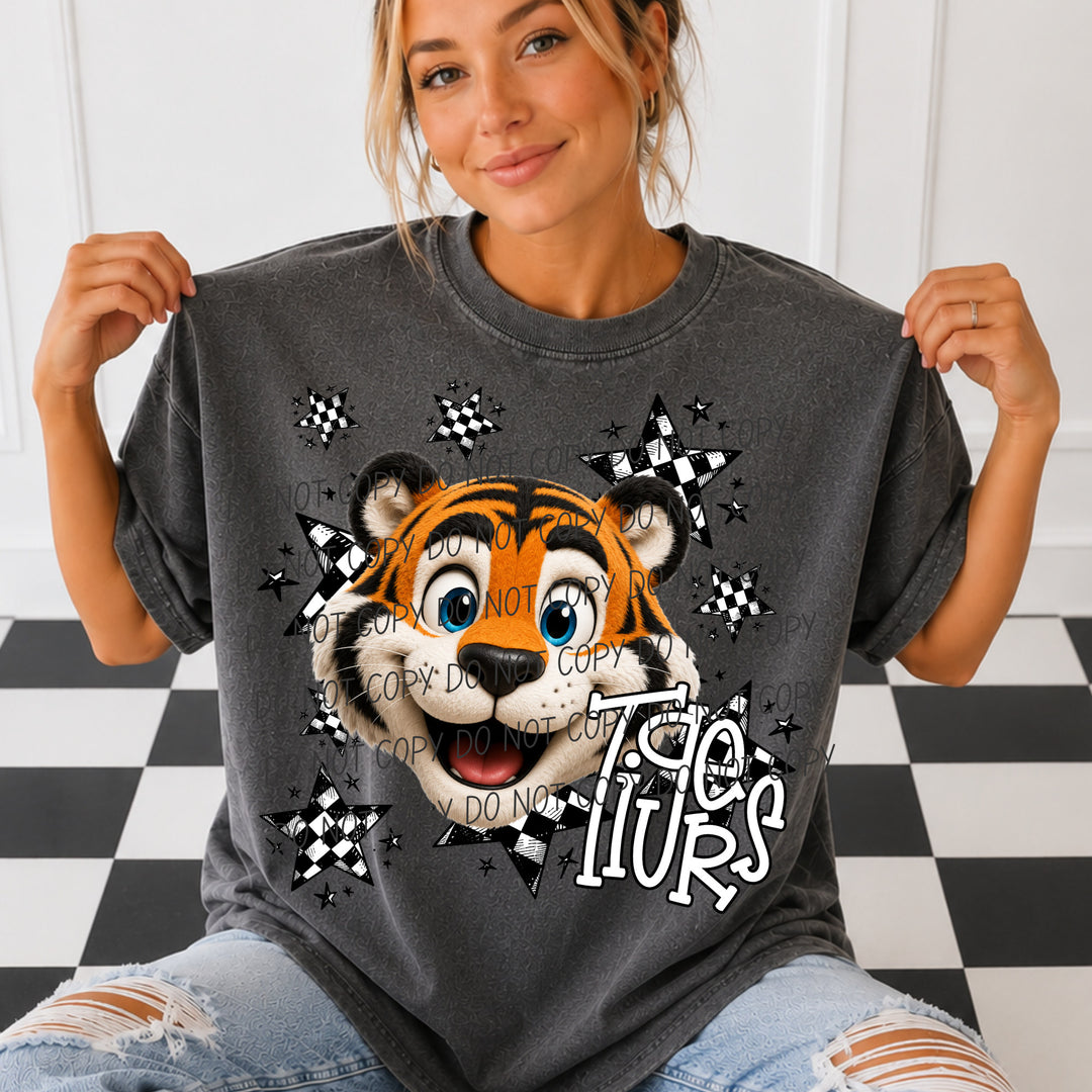 Tigers Big Mascot Energy mascot DTF transfer