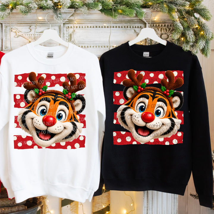 Tiger Reindeer Spirit Mascots DTF transfer