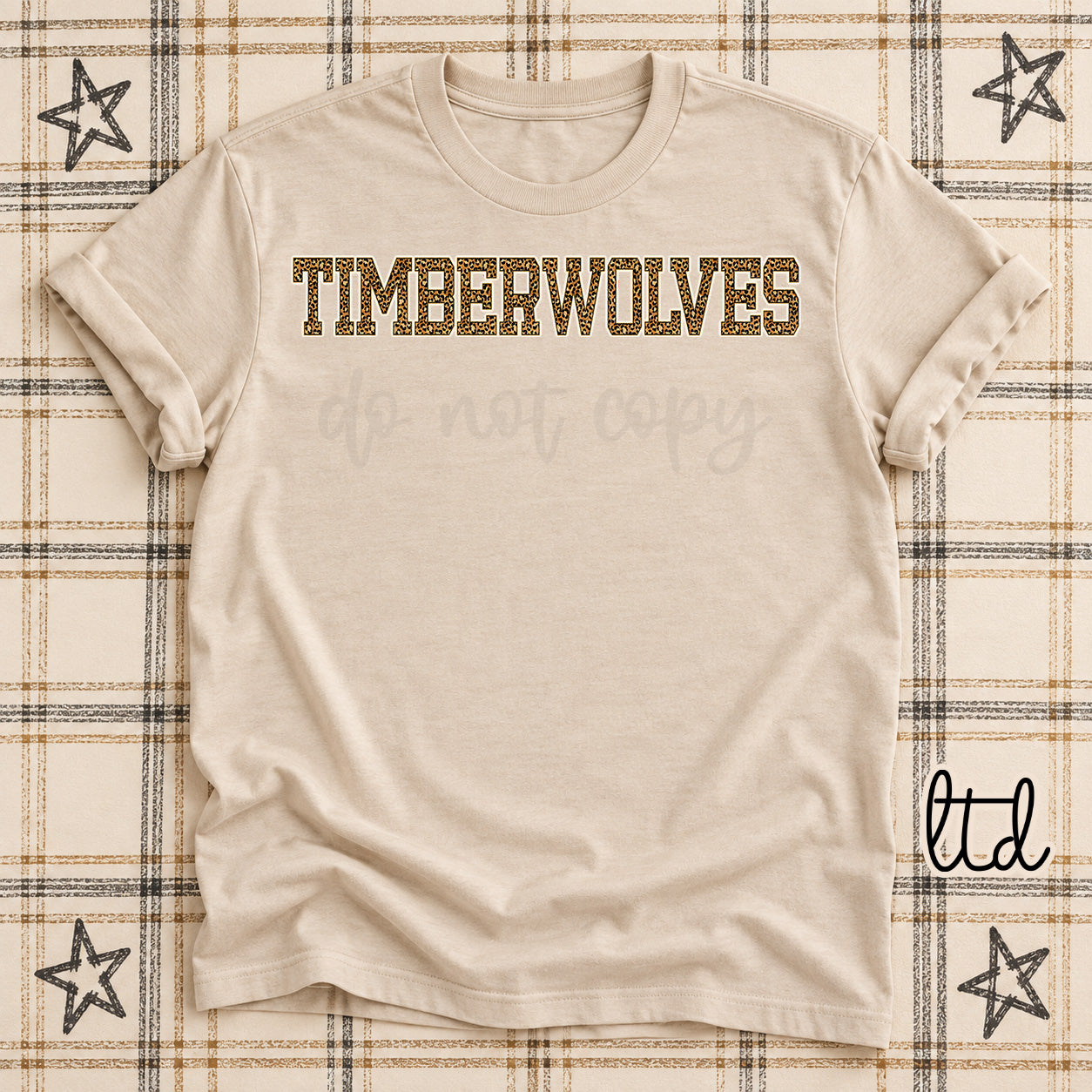 Dark Leopard Mascots Timberwolves design