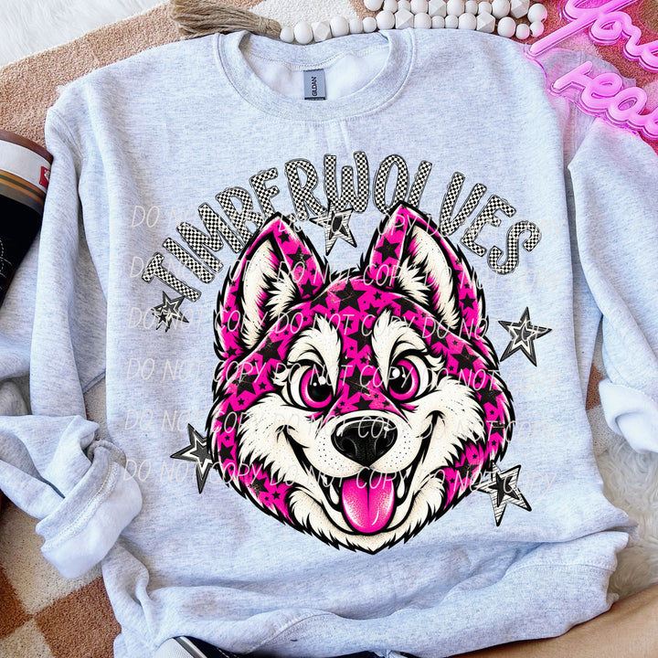 Timberwolves All Star mascot DTF transfer