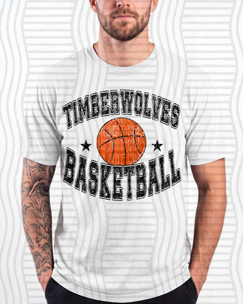 Basketball Varsity Mascots Timberwolves design
