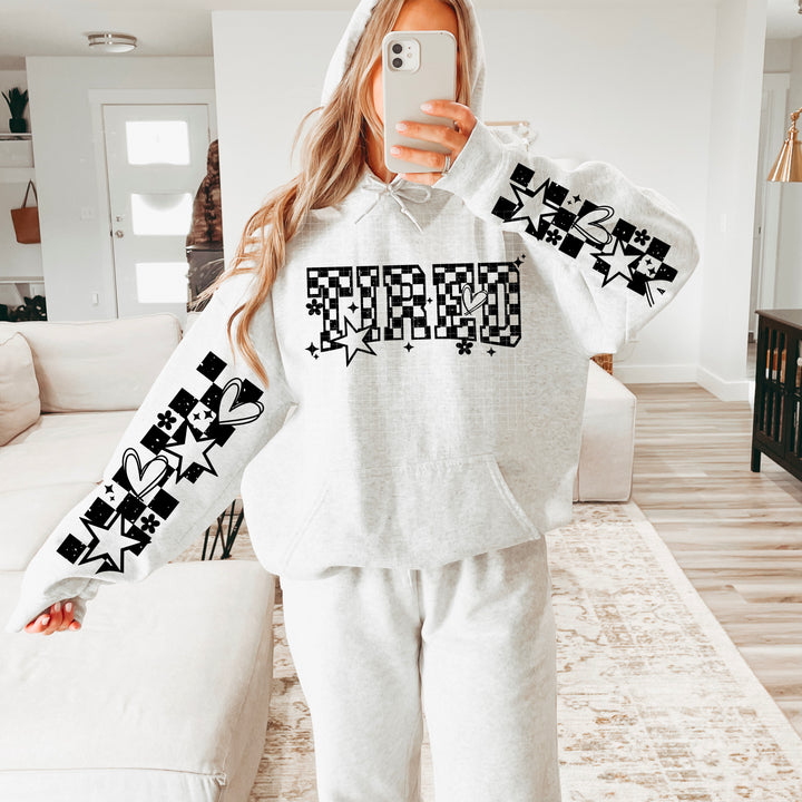 TIRED SINGLE COLOR BLACK CHECKER