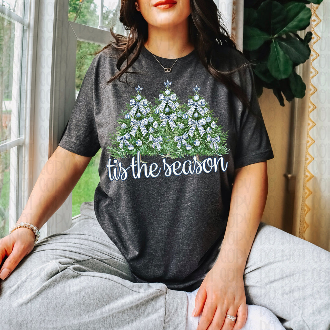 TIS THE SEASON BLUE BOWS