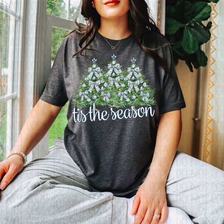 TIS THE SEASON BLUE BOWS